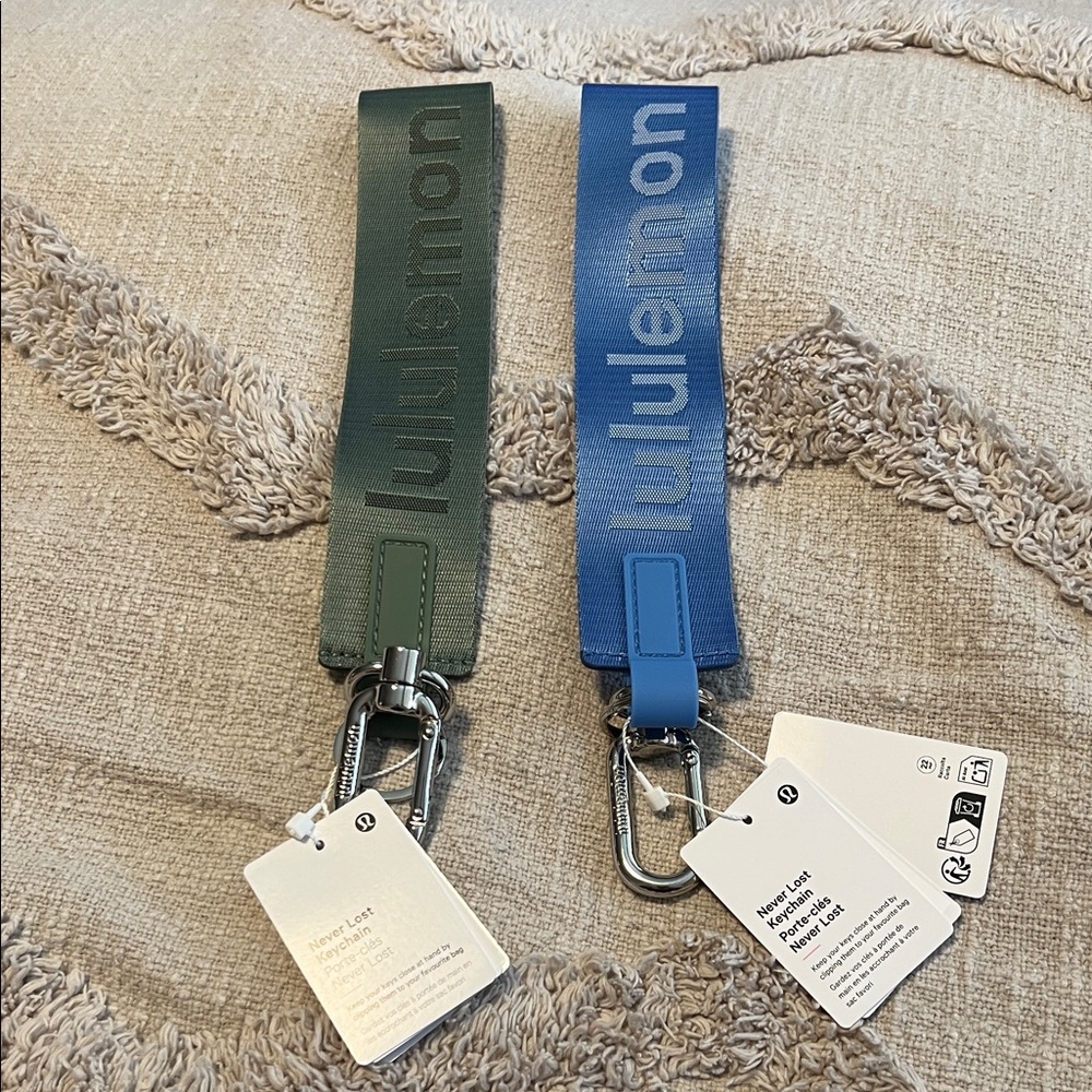 lululemon athletica Green and Blue Key Holders